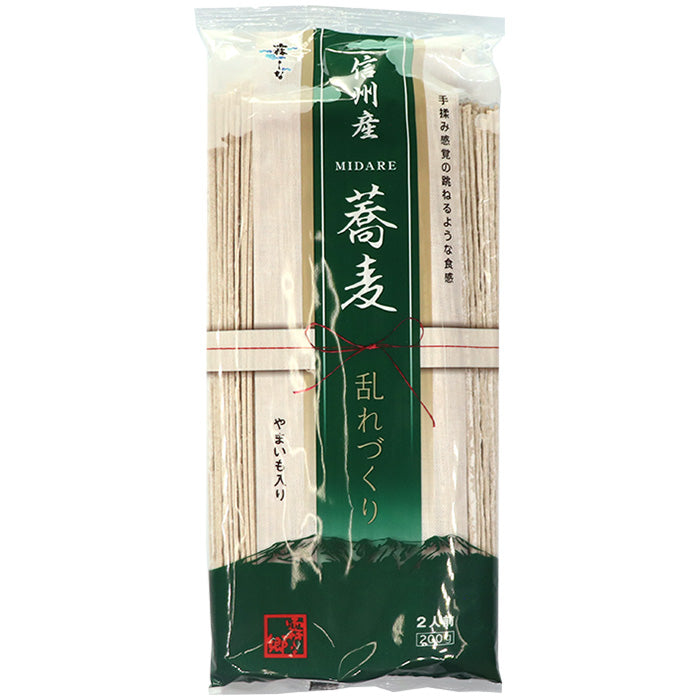 信州産そばを使ったつゆ付き霧しなそばセット　乱れづくり